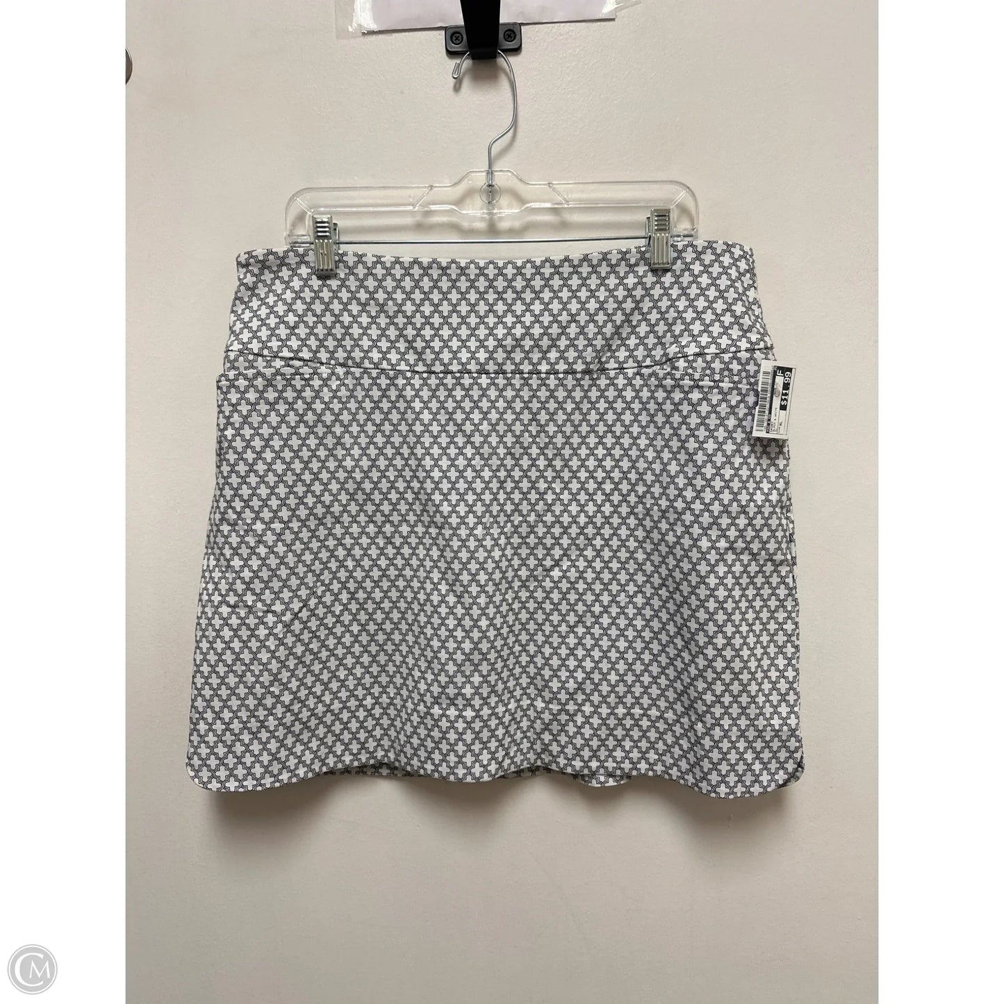 Skort By Sc & Co In Black & White, Size: Xl