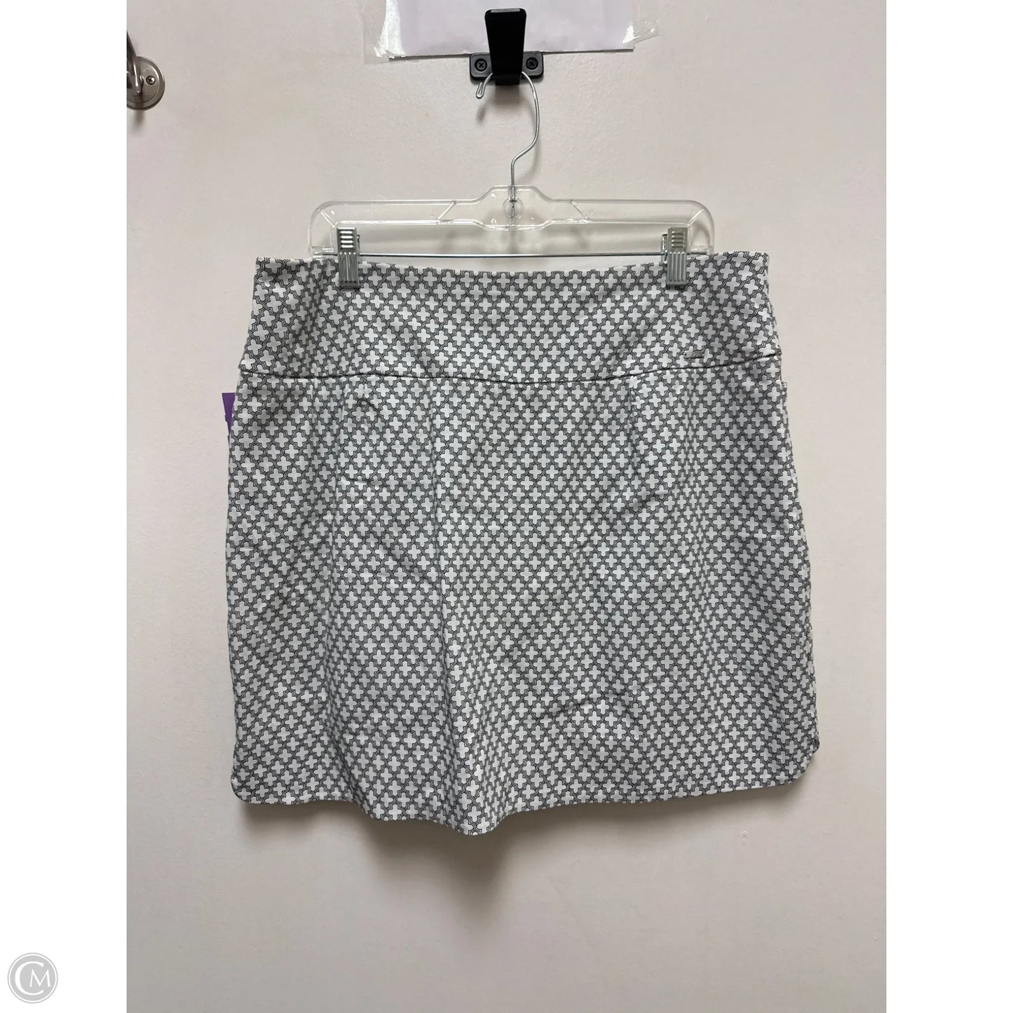 Skort By Sc & Co In Black & White, Size: Xl