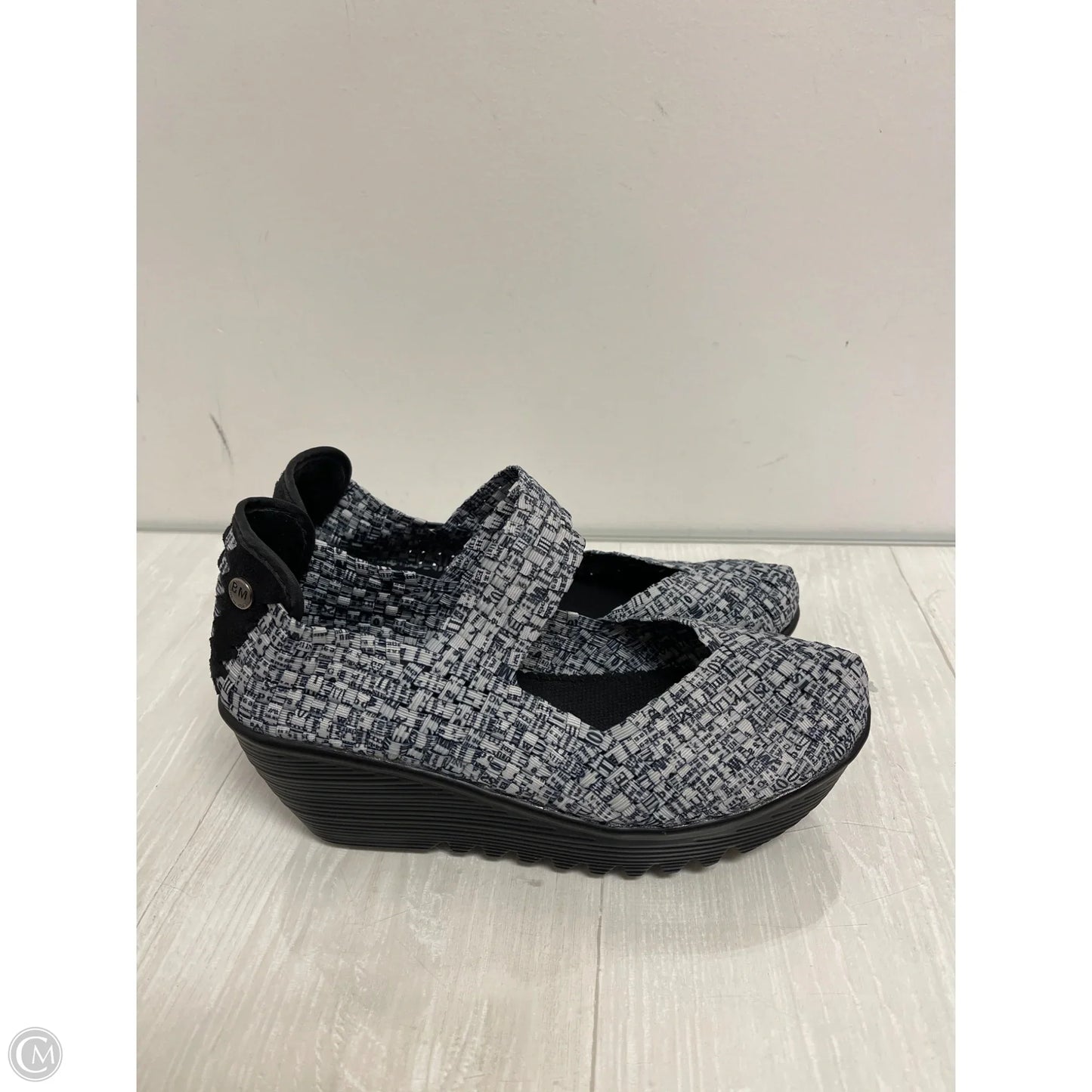Shoes Heels Wedge By Bernie Mev In Blue, Size: 9.5