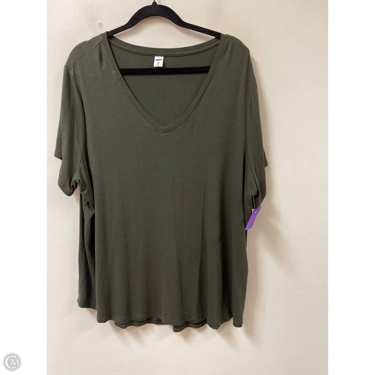 Top Short Sleeve By Old Navy In Green, Size: 1x