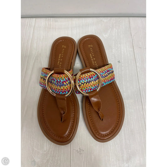 Sandals Flip Flops By Kelly And Katie In Multi-colored, Size: 7.5