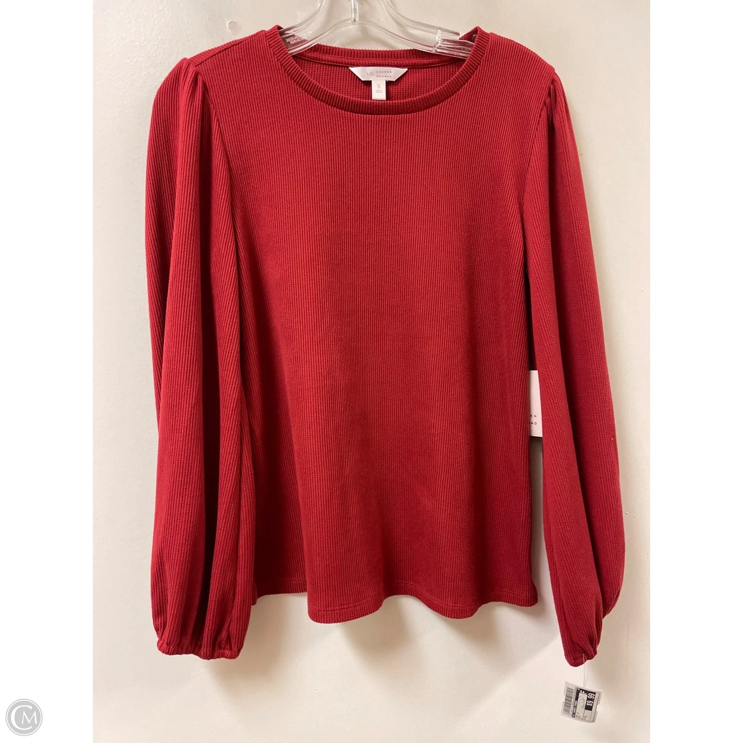 Top Long Sleeve By Lc Lauren Conrad In Red, Size: S