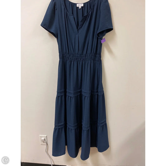 Dress Casual Maxi By Tahari By Arthur Levine In Blue, Size: L