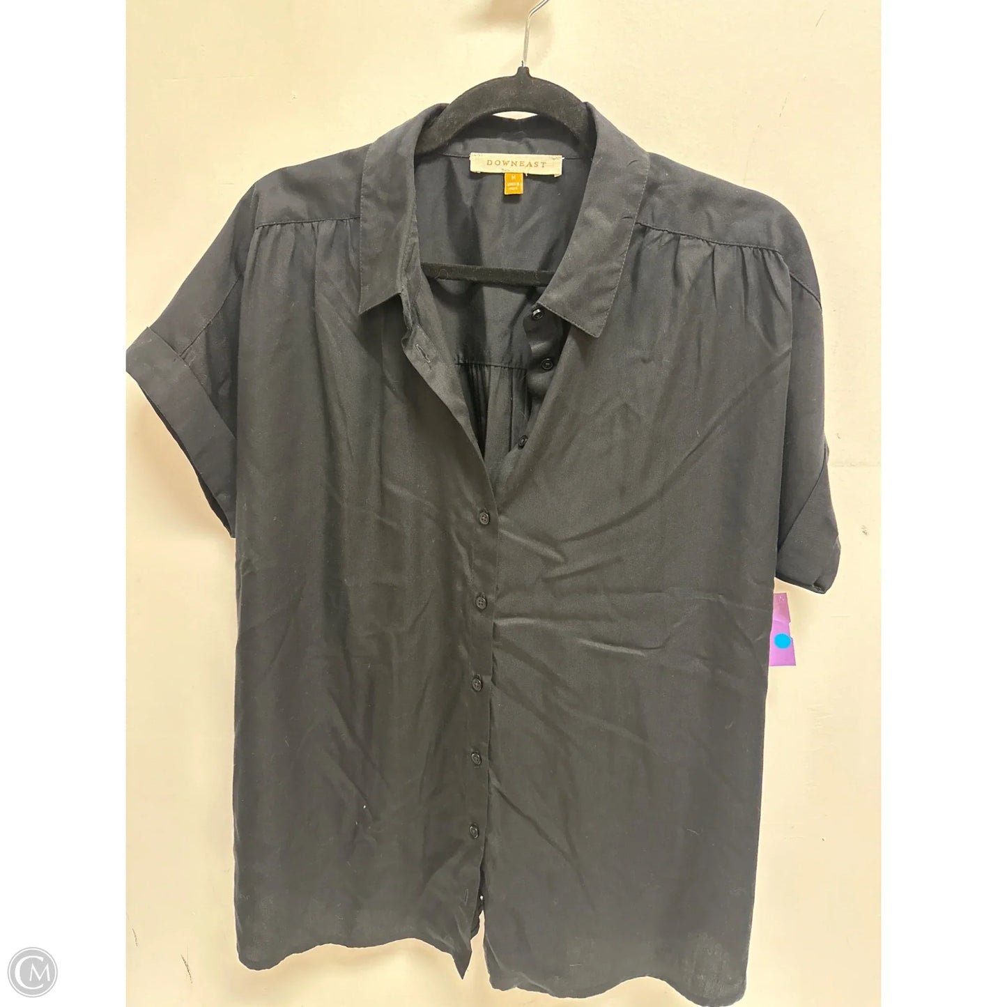 Blouse Short Sleeve By Downeast In Green, Size: M