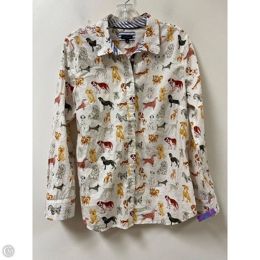 Blouse Long Sleeve By Talbots In Multi-colored, Size: L