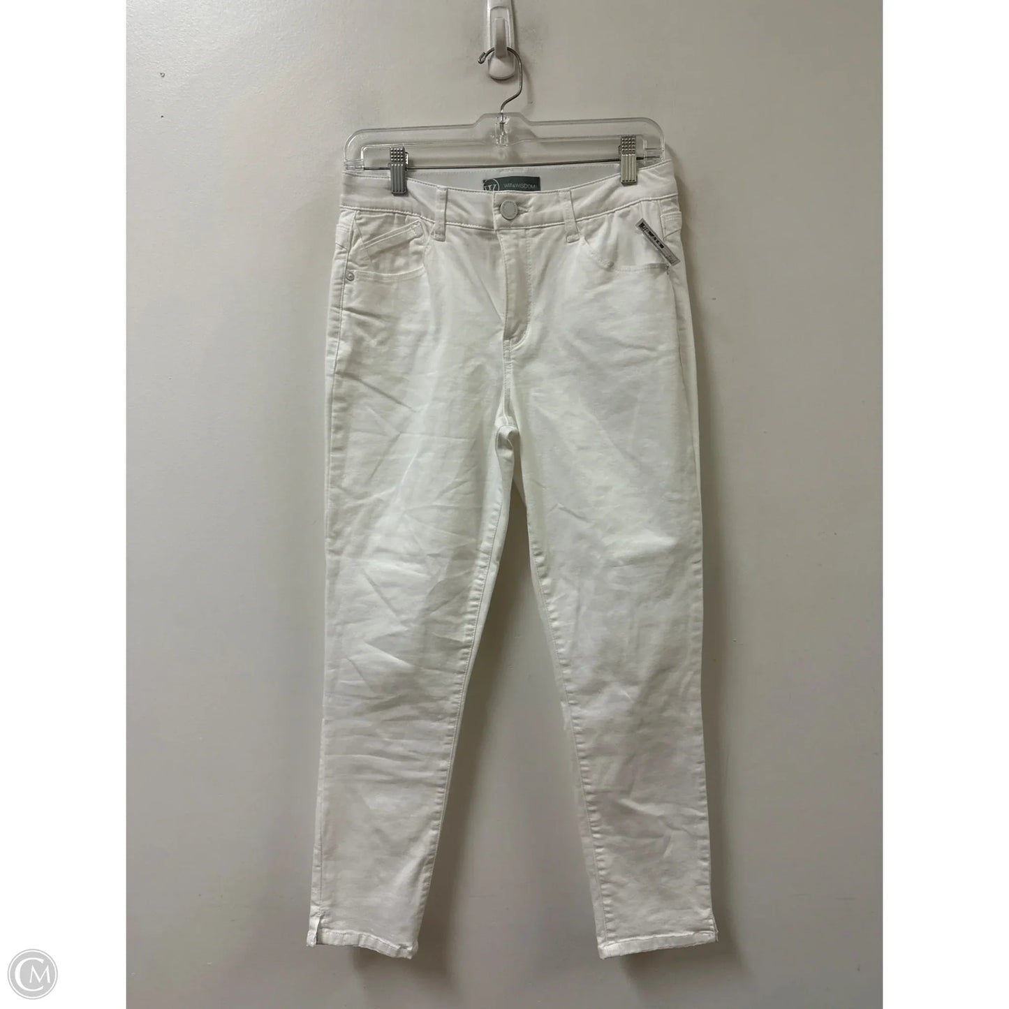 Jeans Skinny By Wit & Wisdom In White, Size: 6