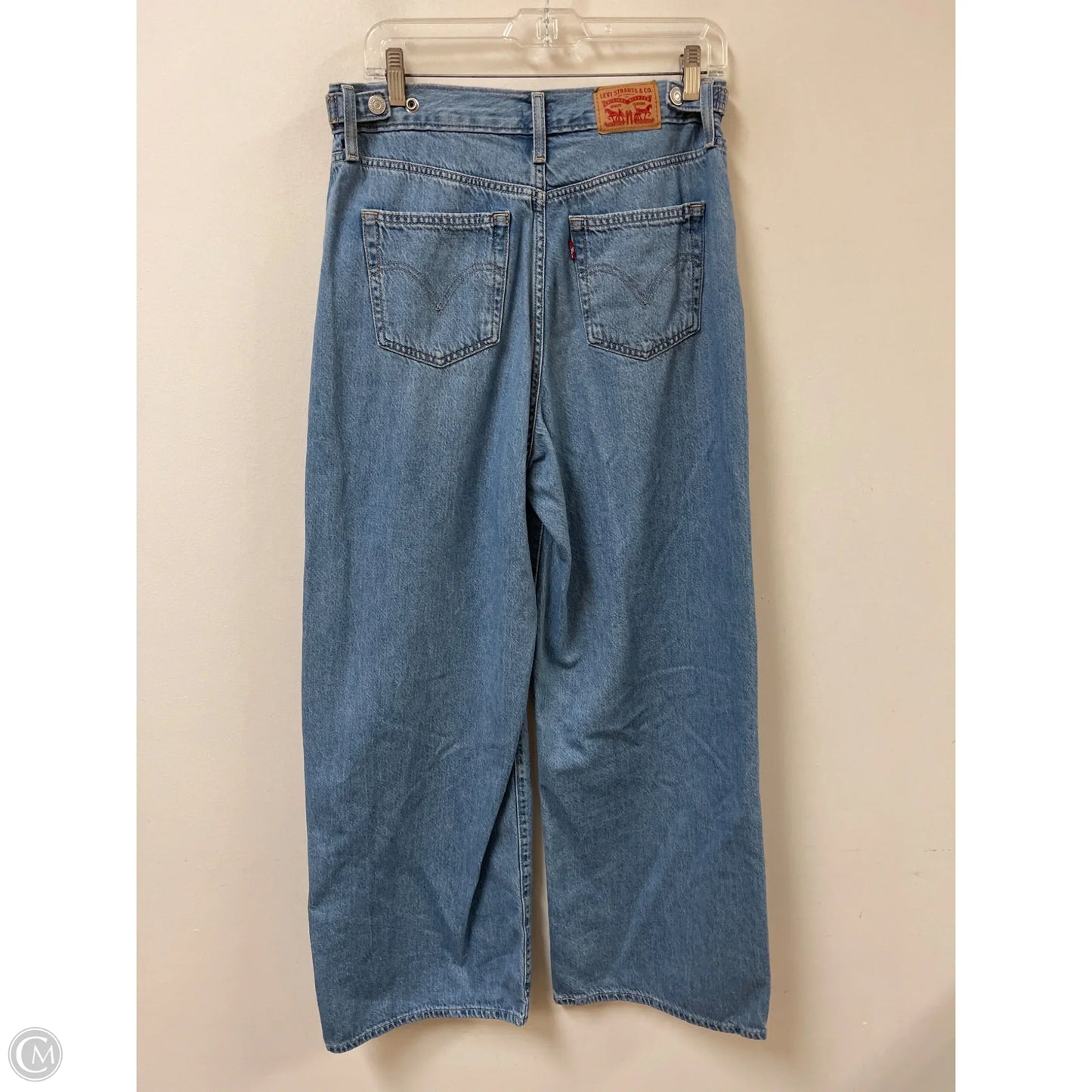 Jeans Wide Leg By Levis In Blue Denim, Size: 10