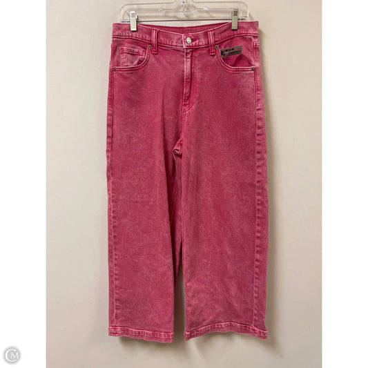 Jeans Wide Leg By Gap In Pink, Size: 10