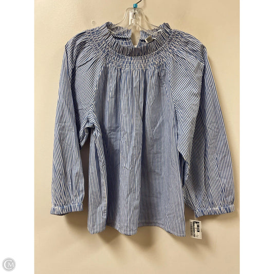 Top Long Sleeve By J. Crew In Blue, Size: M