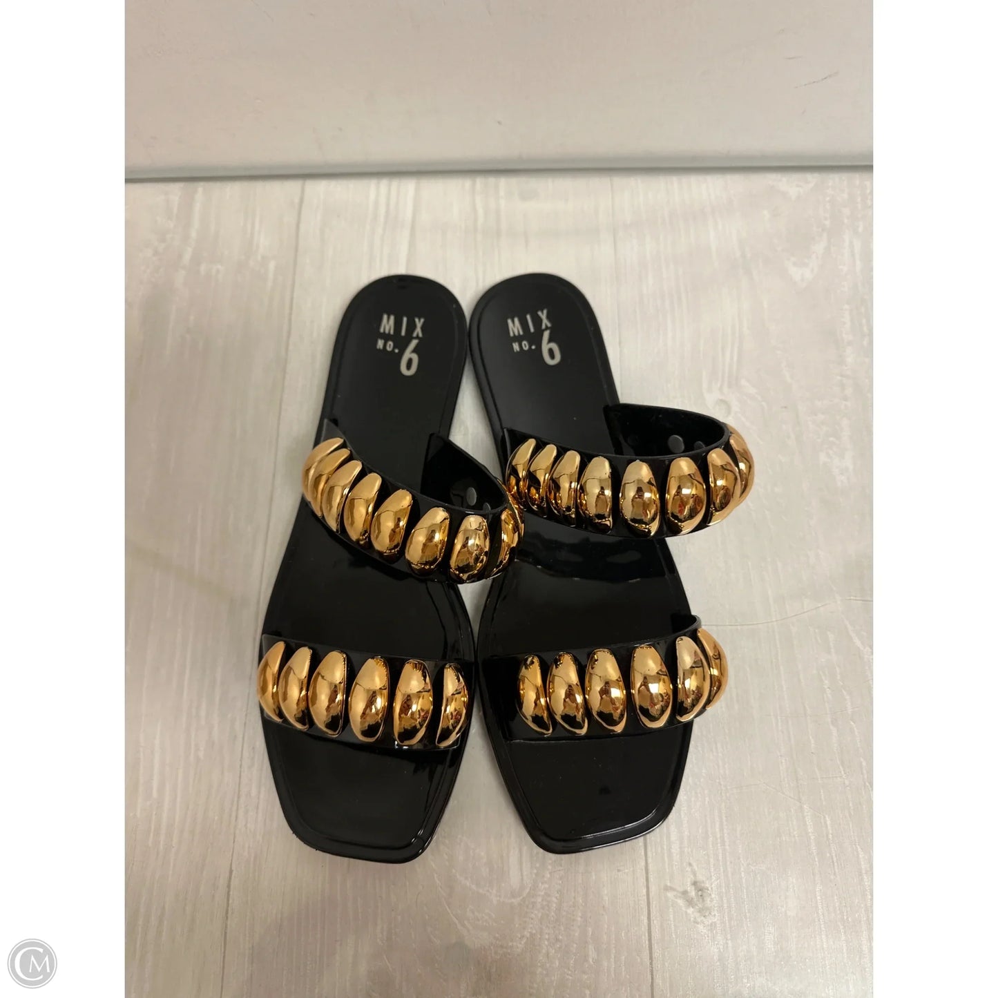 Sandals Flats By Mix No 6 In Black, Size: 10