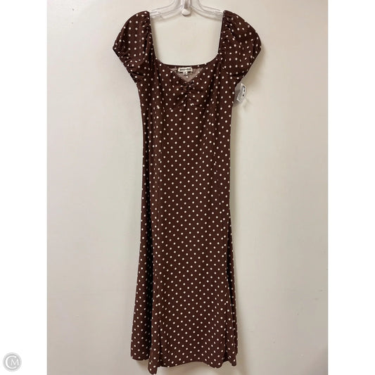 Dress Casual Maxi By Inspired Hearts In Brown, Size: Xl