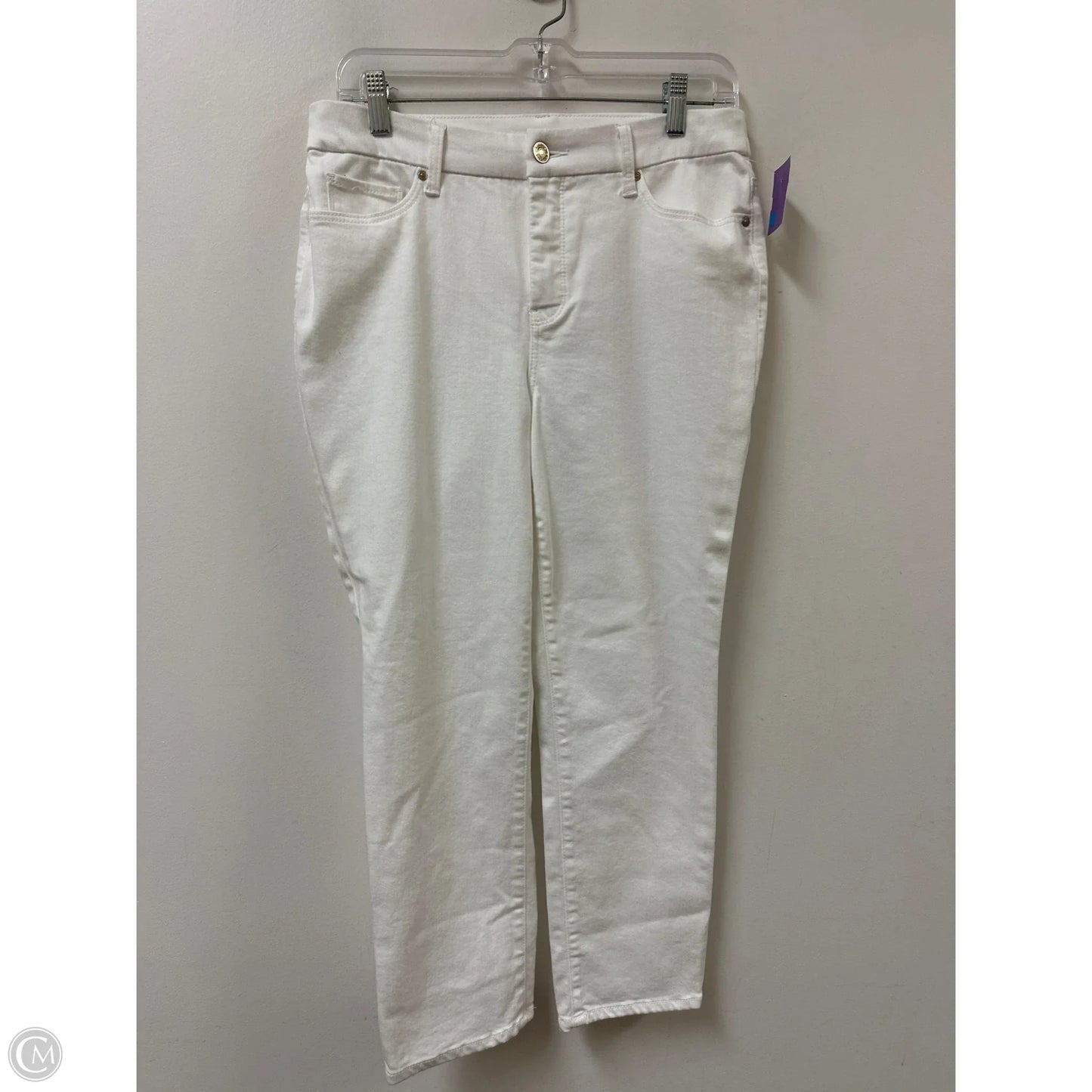 Jeans Skinny By Chicos In White, Size: 8p