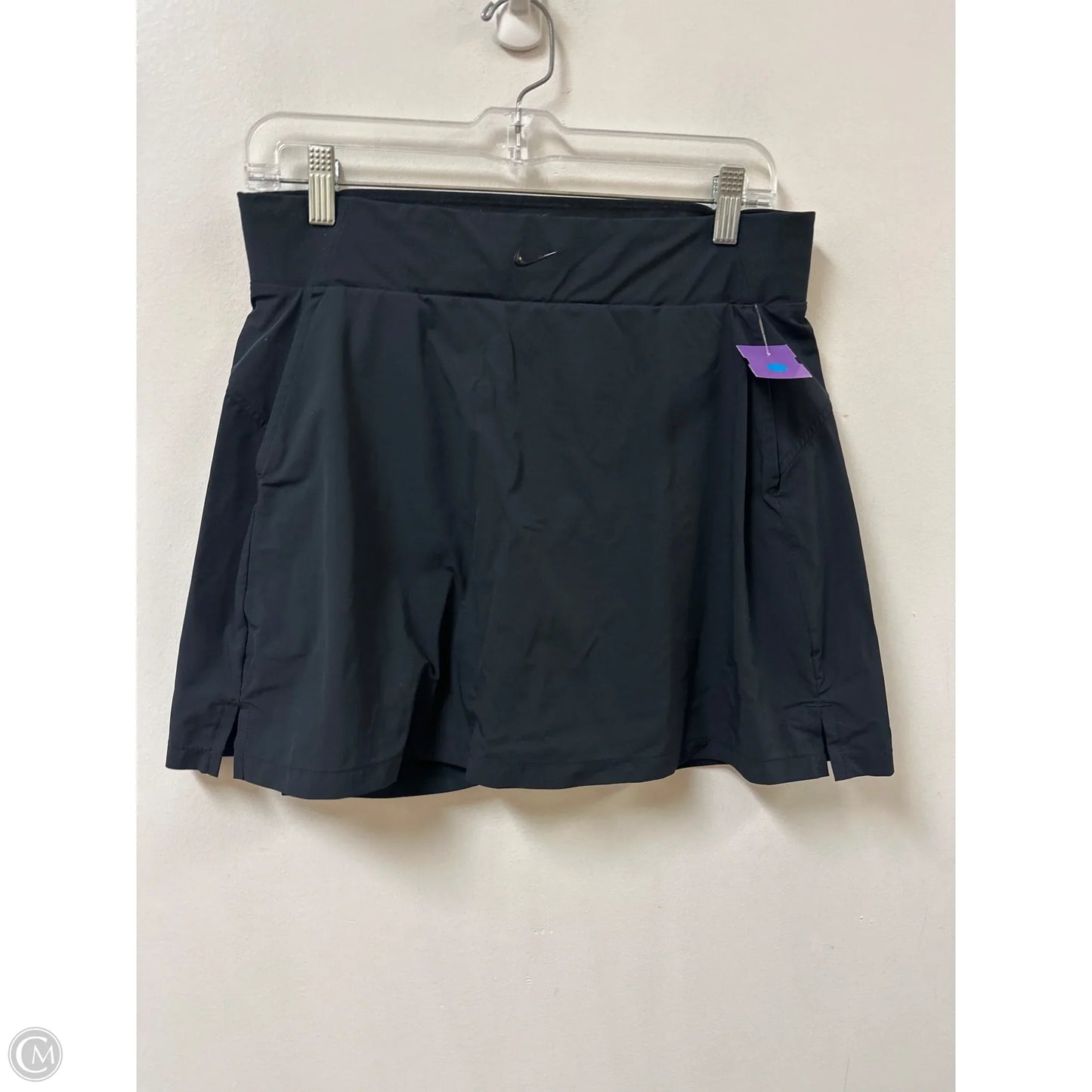 Athletic Skort By Nike Apparel In Black, Size: L