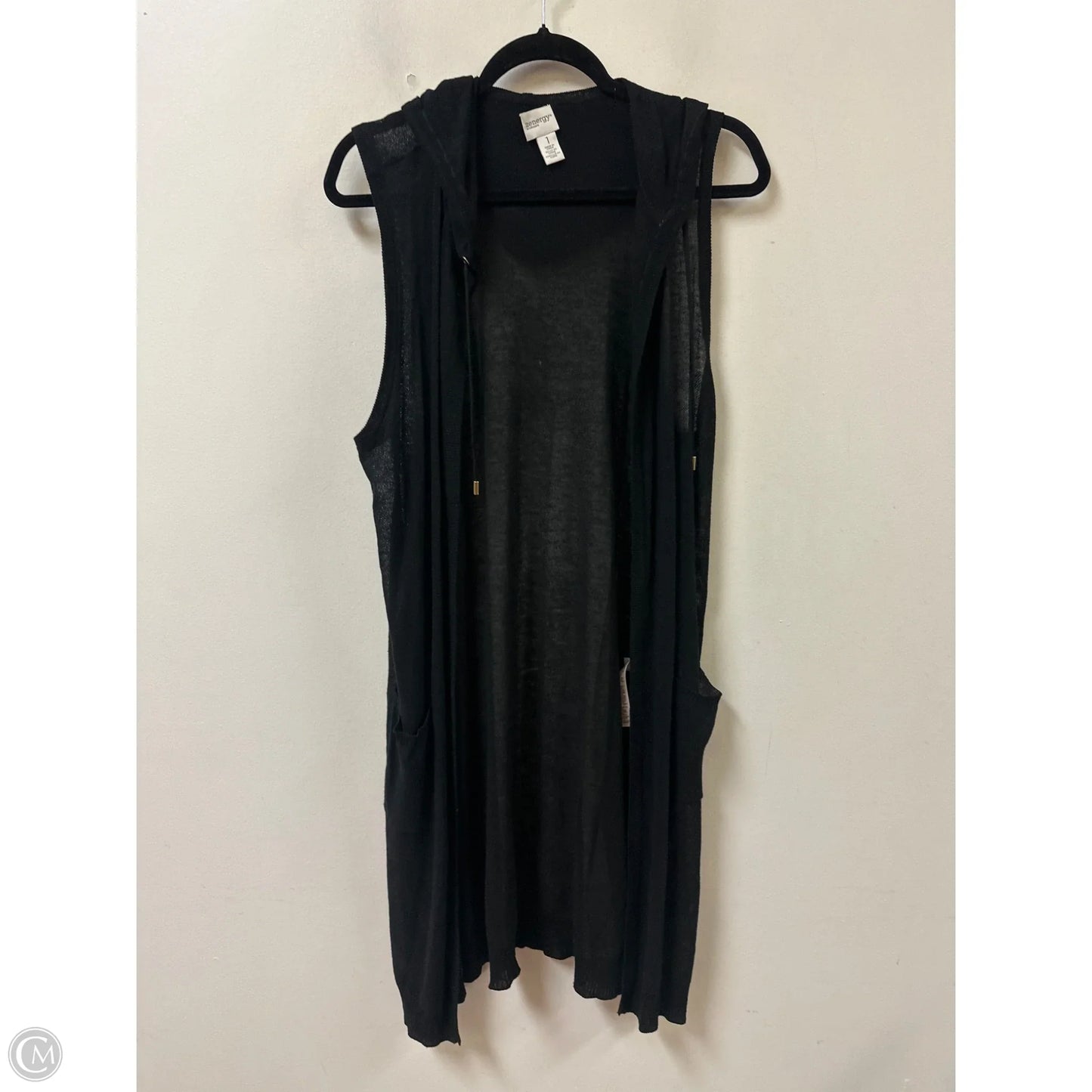 Sweater Cardigan By Chicos In Black, Size: M