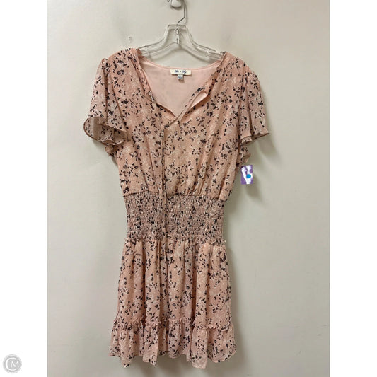 Dress Casual Midi By She + Sky In Pink, Size: L