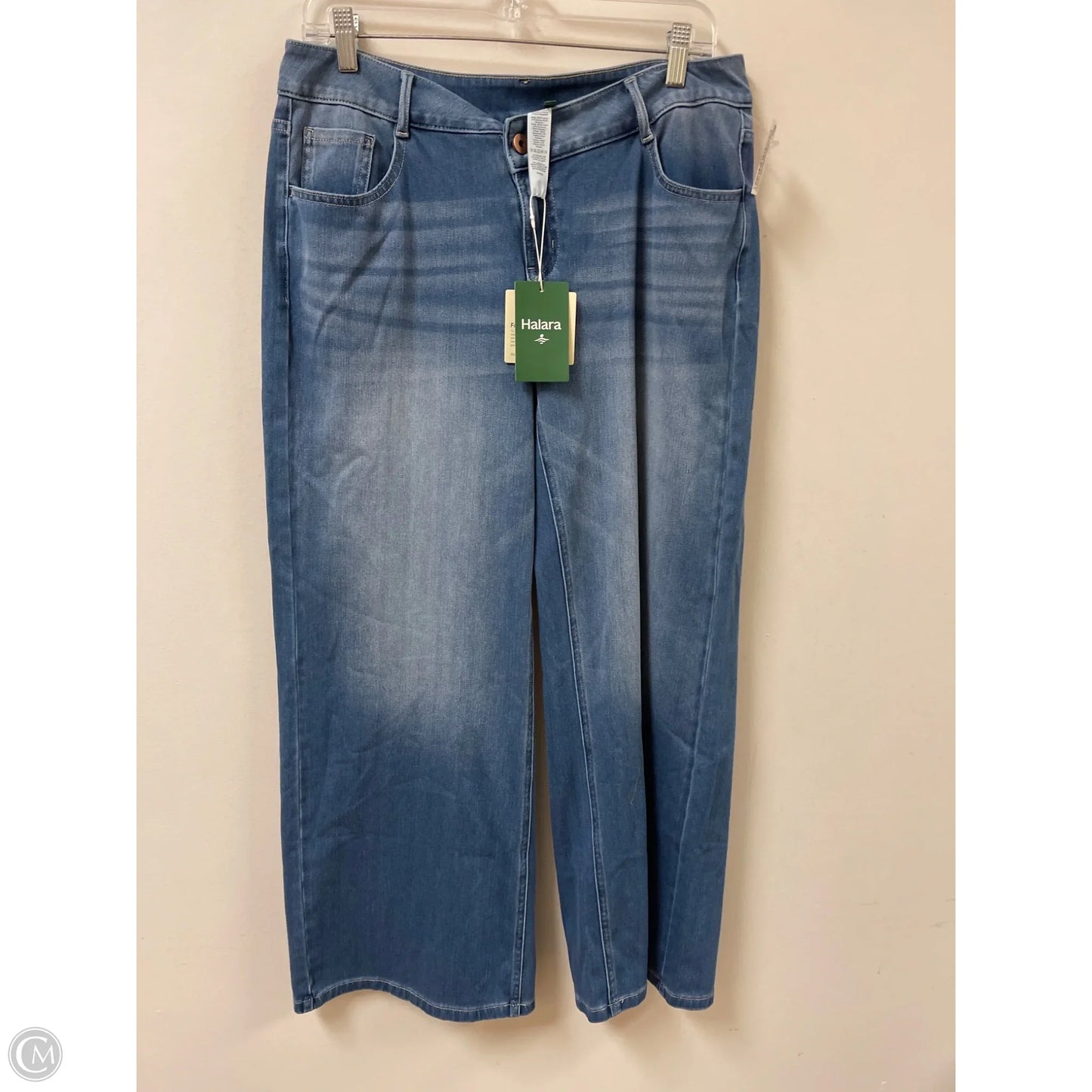 Jeans Wide Leg By Halara In Blue Denim, Size: 10
