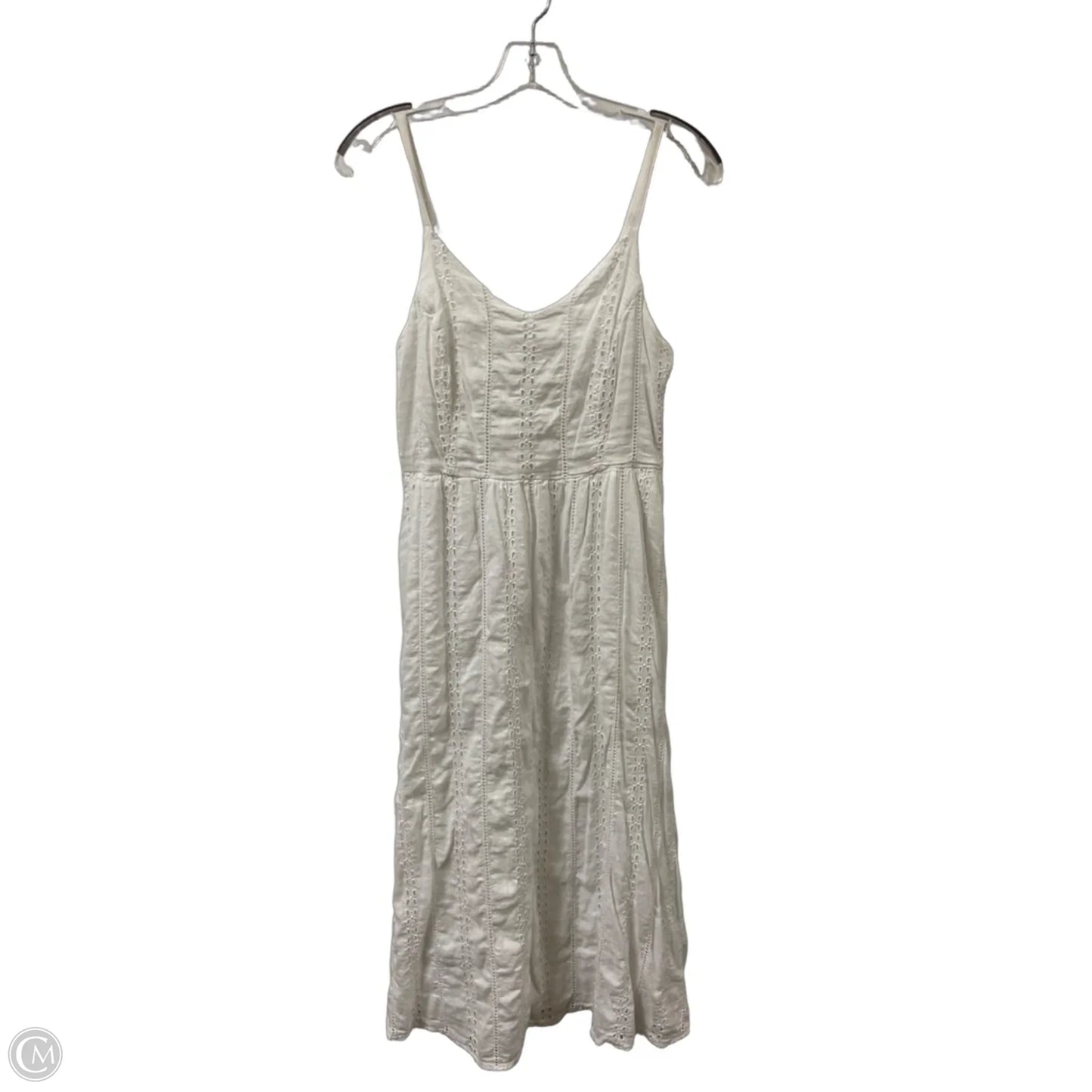 Dress Casual Midi By Old Navy In White, Size: M