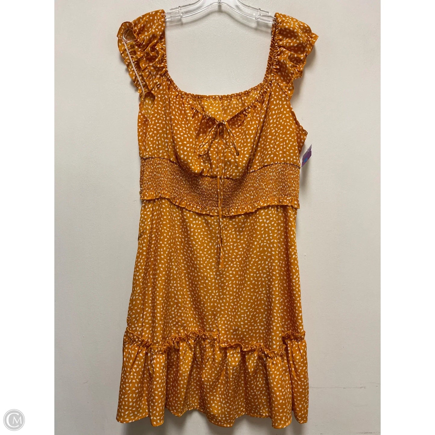 Dress Casual Midi By Clothes Mentor In Yellow, Size: Xl