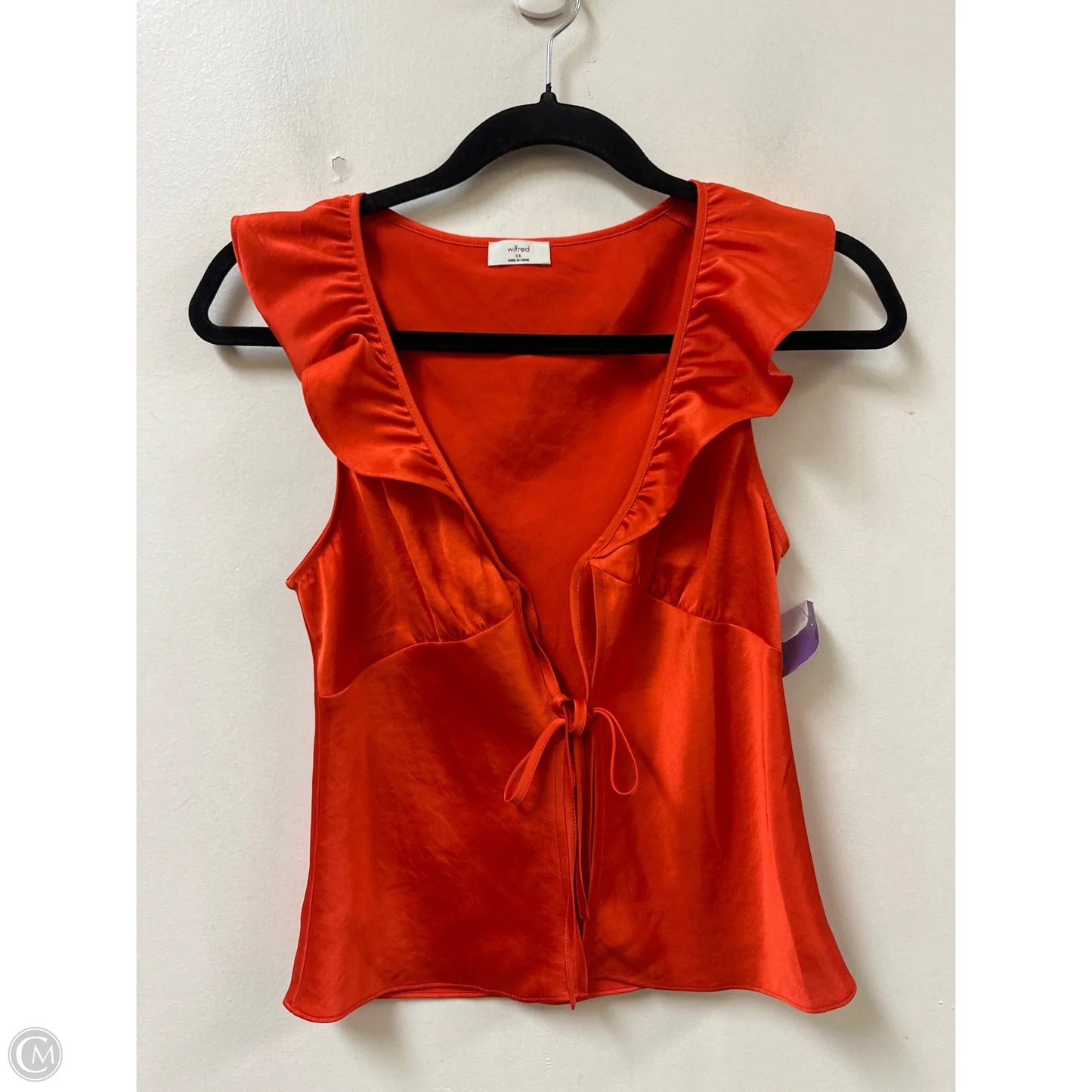 Top Sleeveless By Wilfred In Orange, Size: Xs