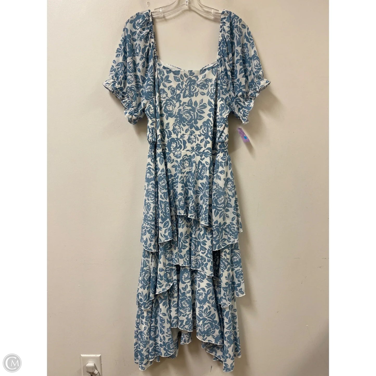 Dress Casual Midi By Ember In Blue, Size: 1x