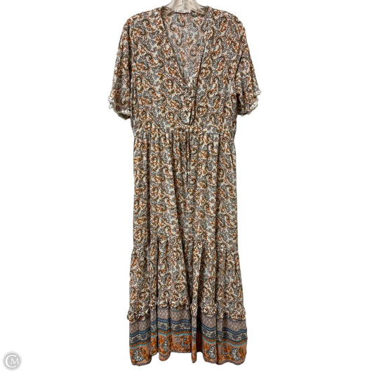 Dress Casual Maxi By Clothes Mentor In Orange, Size: Xl