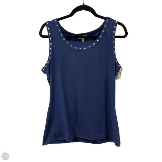 Top Sleeveless By Clothes Mentor In Blue, Size: Xl