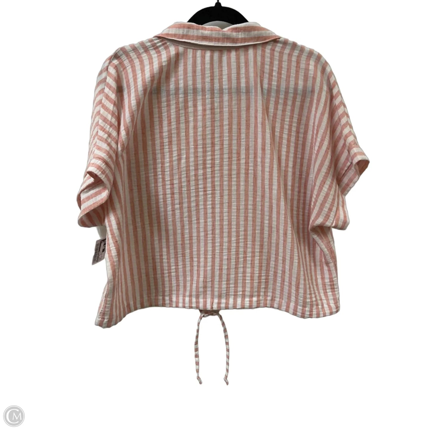 Blouse Short Sleeve By Kathy Ireland In Pink, Size: M