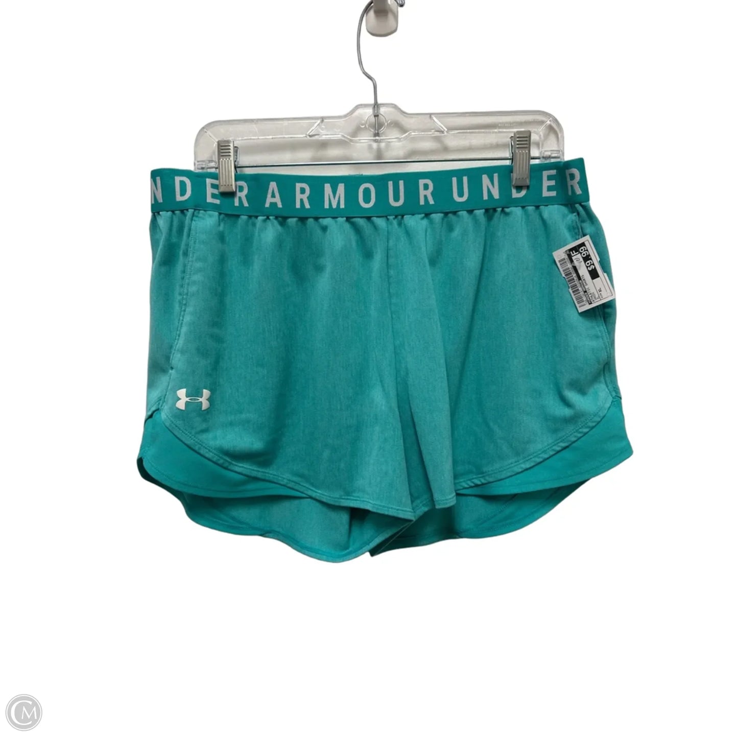 Athletic Shorts By Under Armour In Green, Size: Xl