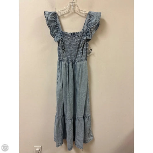Dress Casual Maxi By Gap In Blue Denim, Size: Xs