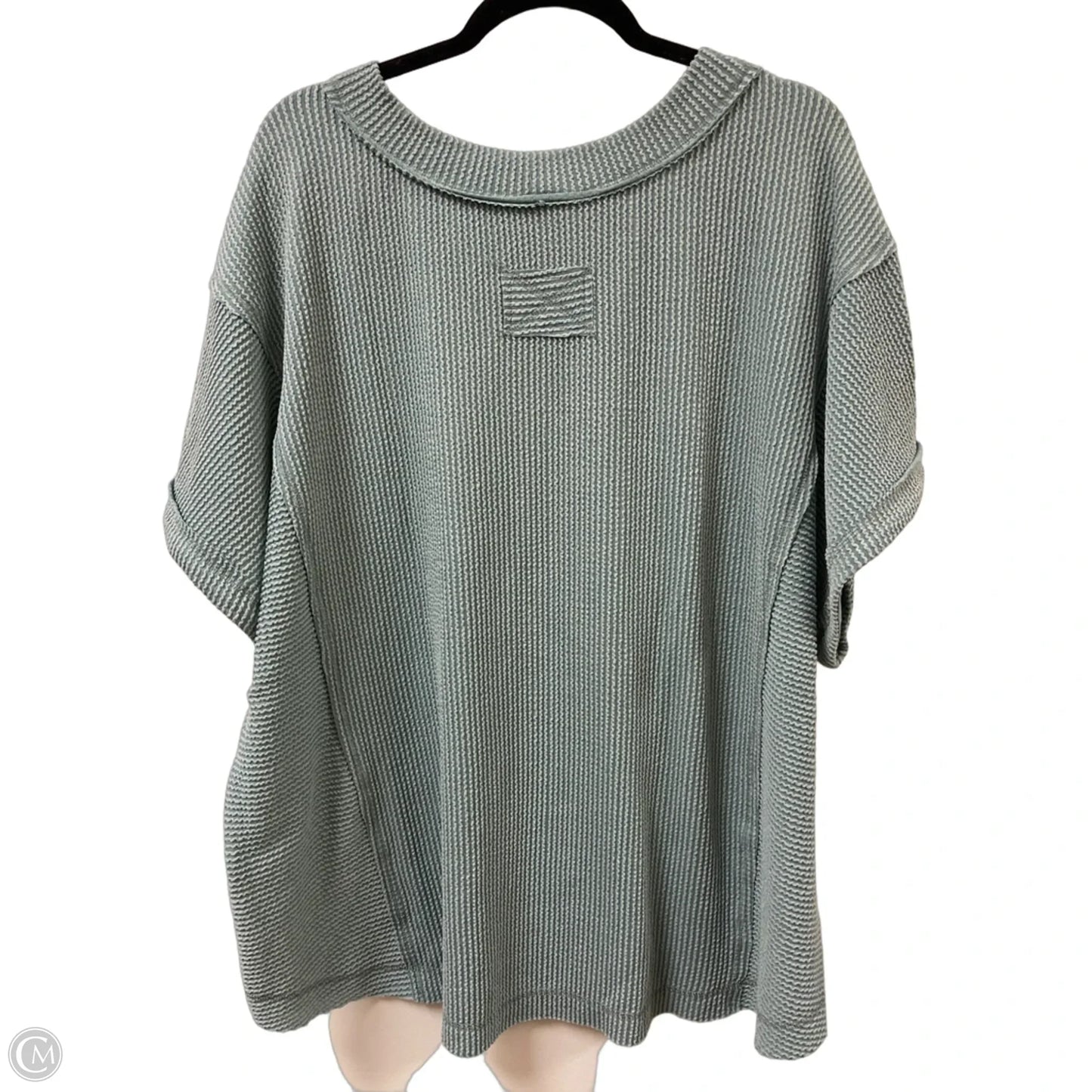 Top Short Sleeve By New In In Blue, Size: 1x