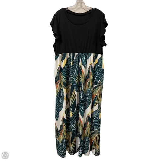 Dress Casual Maxi By Clothes Mentor In Green, Size: 2x