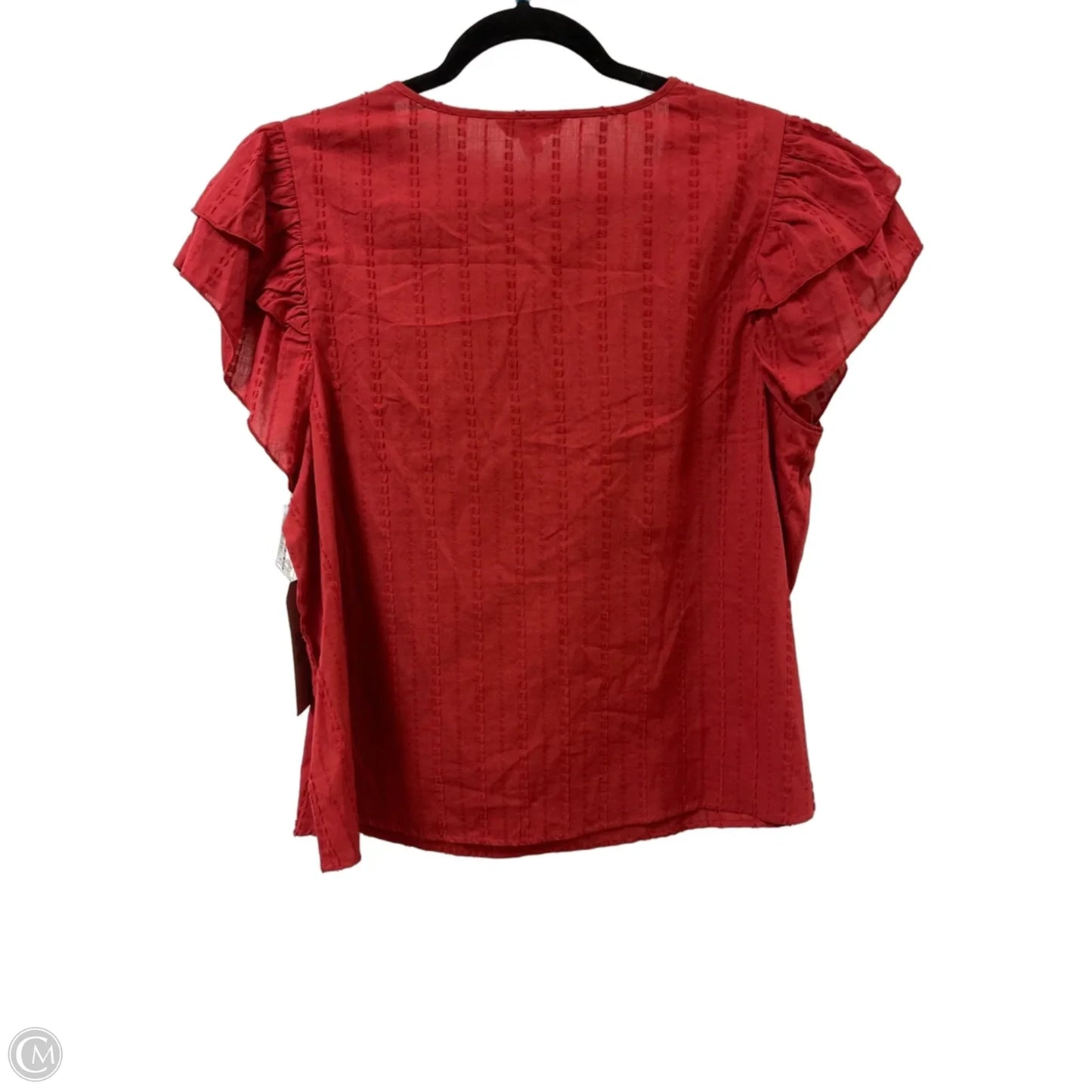 Top Short Sleeve By Frye And Co In Red, Size: Xl