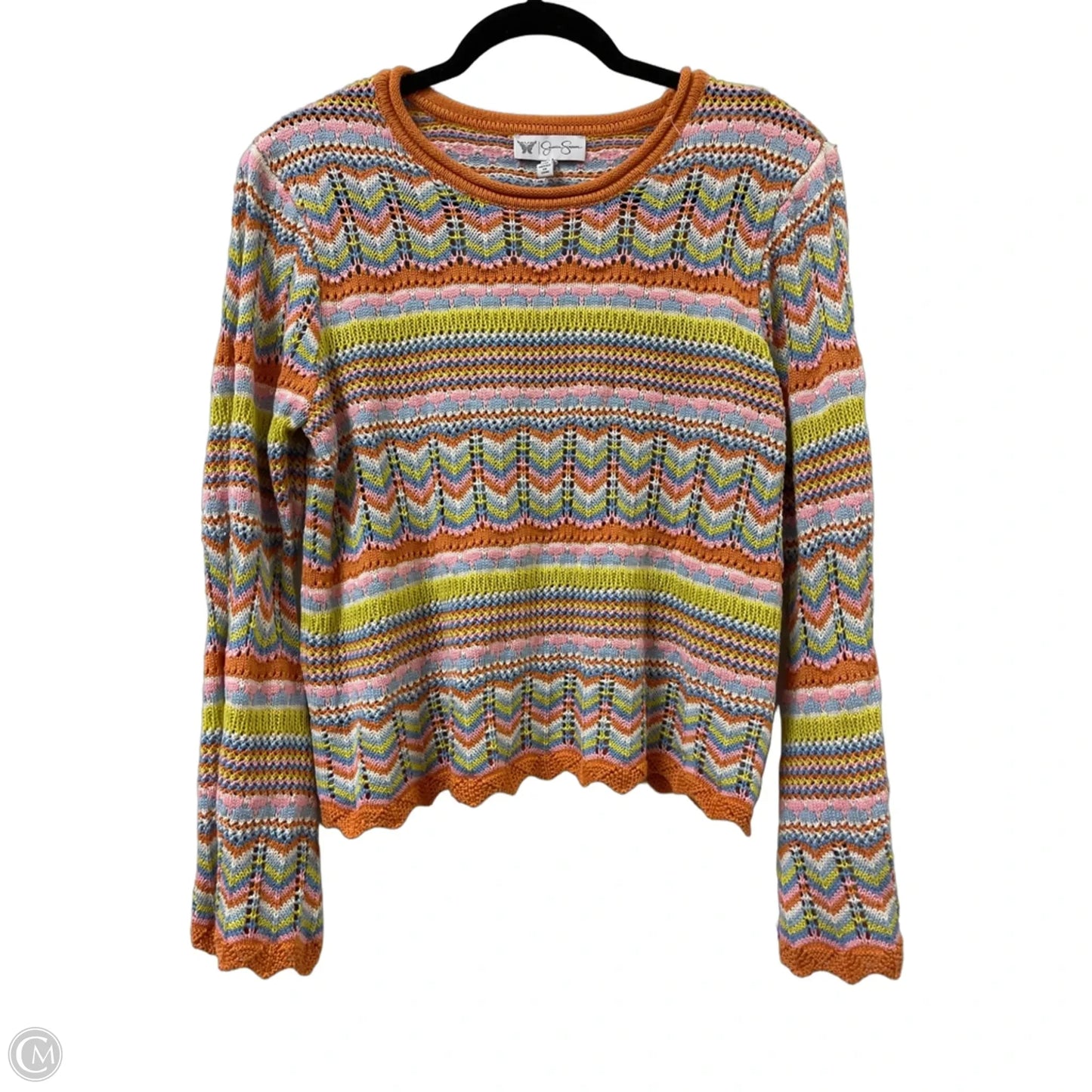 Sweater By Jessica Simpson In Orange, Size: L