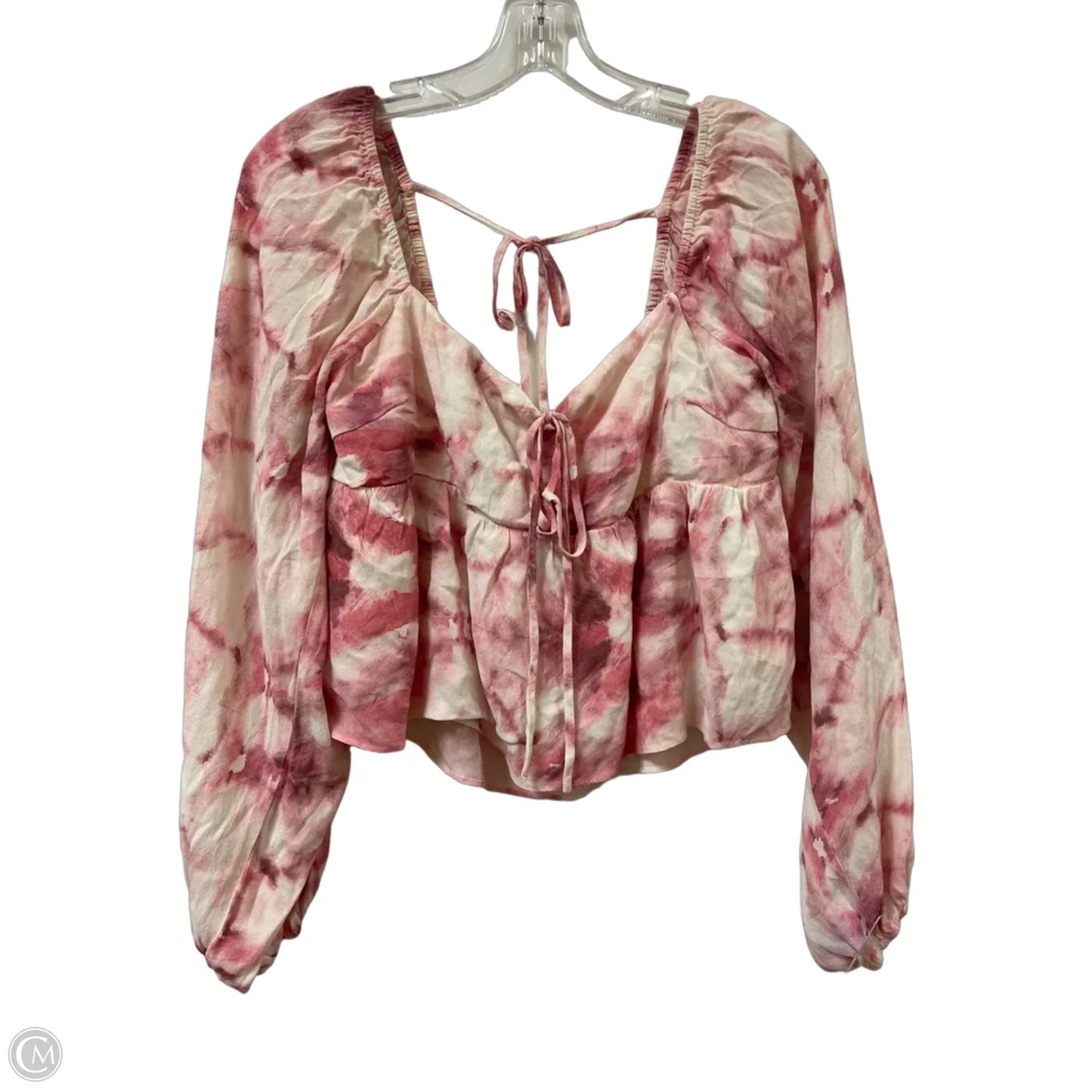 Top Long Sleeve By Lucy Paris In Pink, Size: L
