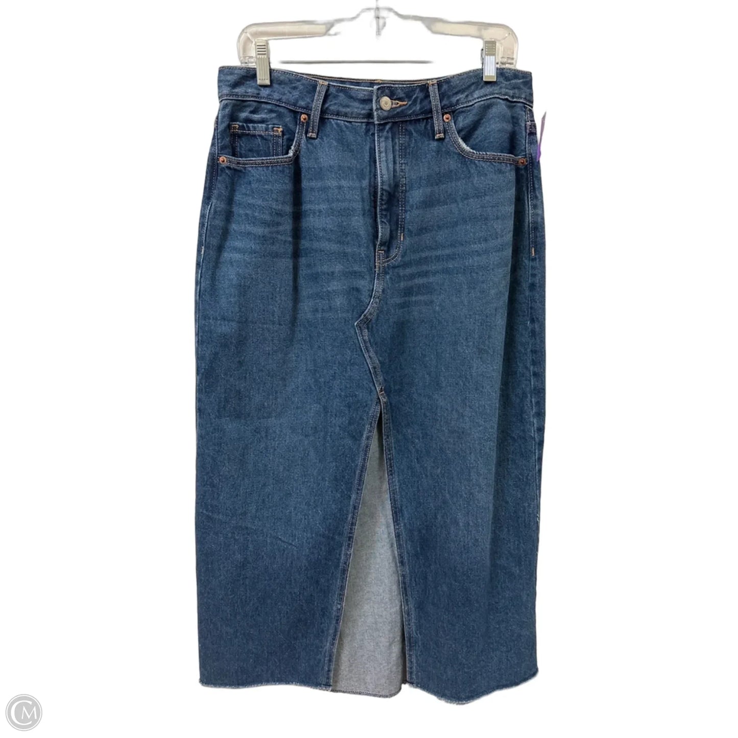 Skirt Maxi By Old Navy In Blue Denim, Size: 10