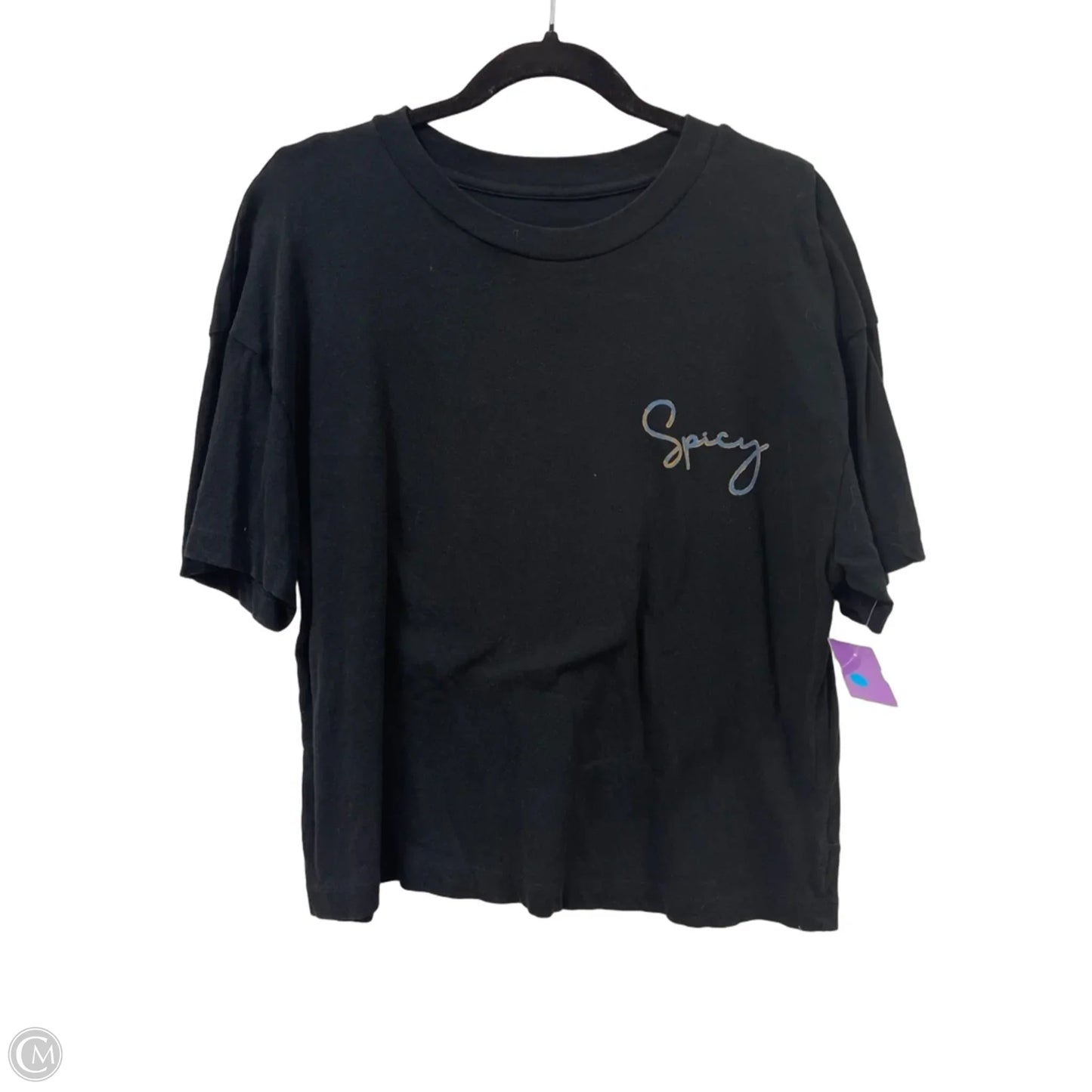 Top Short Sleeve By Universal Thread In Black, Size: S