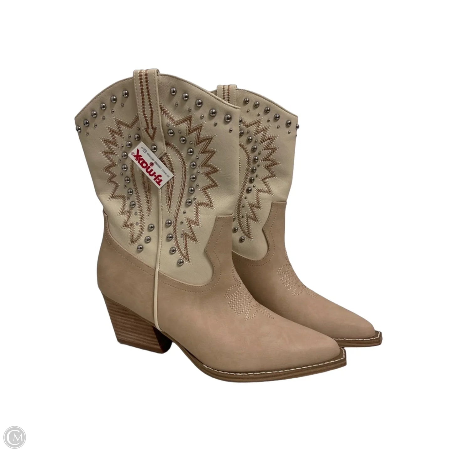 Boots Western By Dolce Vita In Cream, Size: 9.5