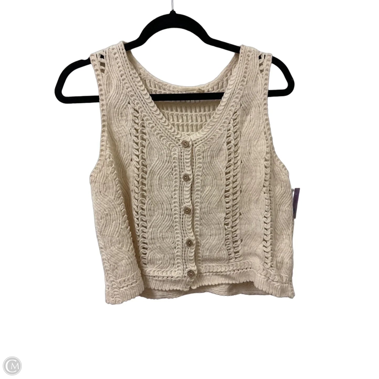 Vest Other By By Together In Cream, Size: S