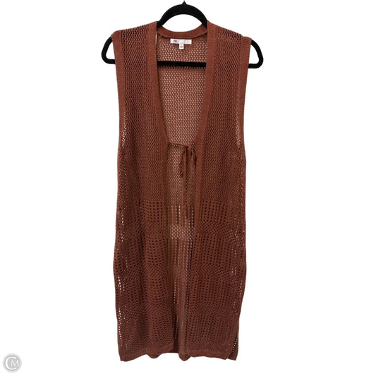 Sweater Cardigan By Dr2 In Brown, Size: M