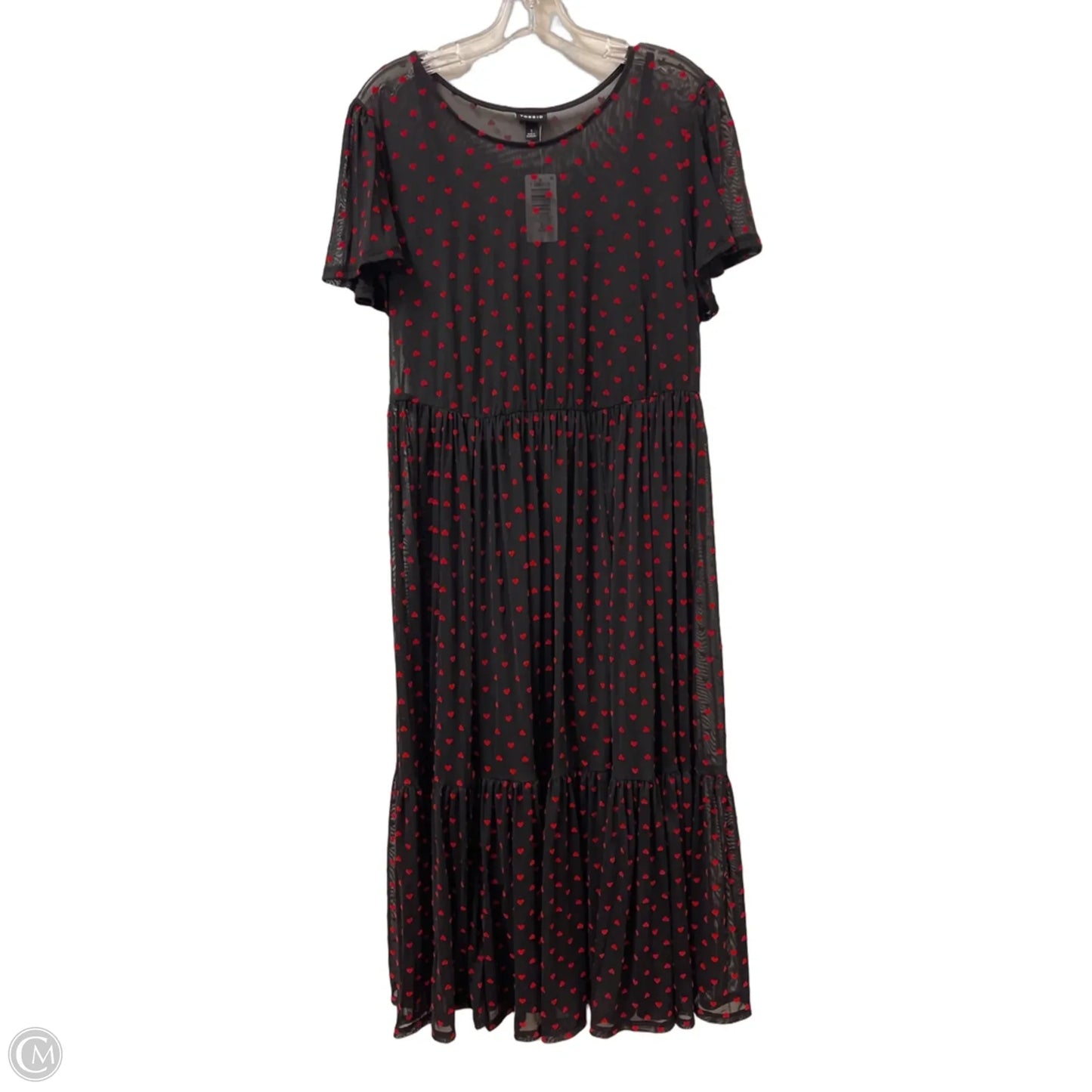 Dress Set 2pc By Torrid In Black & Red, Size: 1x