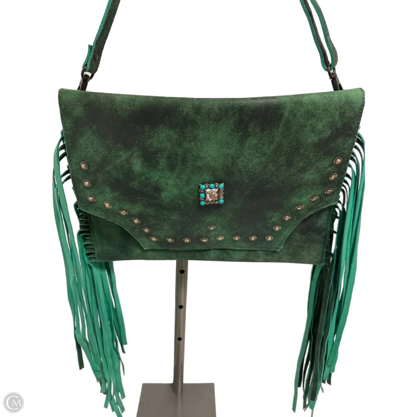 Handbag Leather By Clothes Mentor, Size: Medium