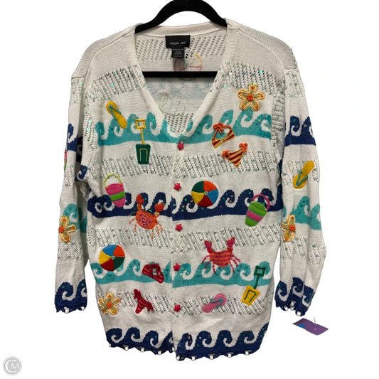 Sweater Cardigan By Clothes Mentor In Multi-colored, Size: L