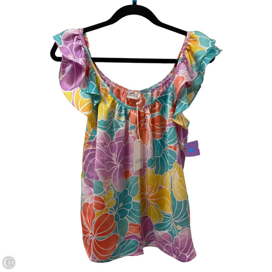 Top Sleeveless By Emily Wonder In Multi-colored, Size: S