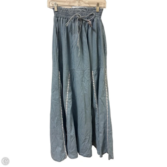 Pants Wide Leg By Clothes Mentor In Blue Denim, Size: Osfm