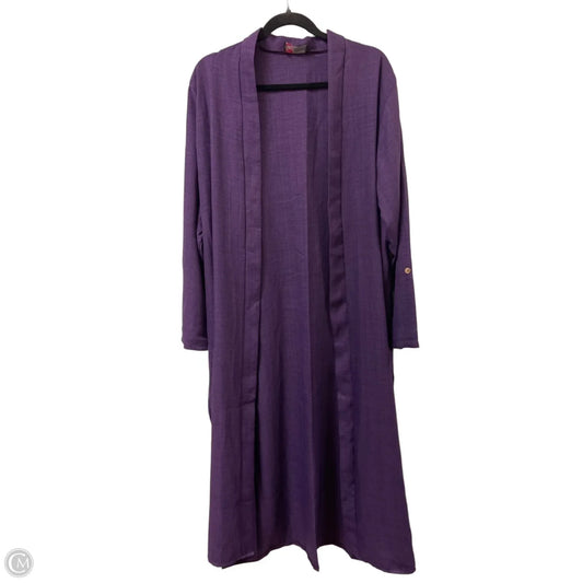 Kimono By Clothes Mentor In Purple, Size: Xl