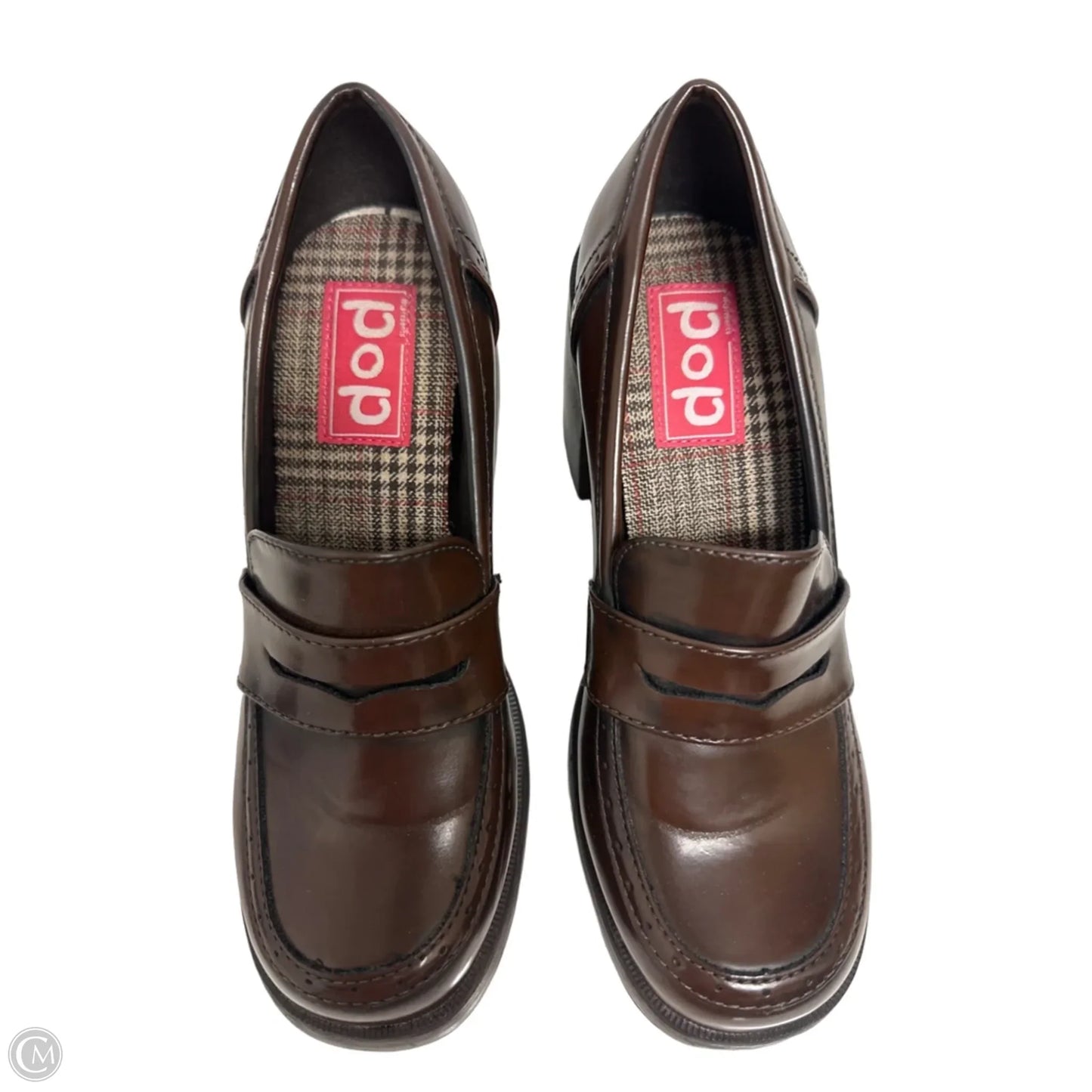 Shoes Heels Block By Clothes Mentor In Brown, Size: 8.5
