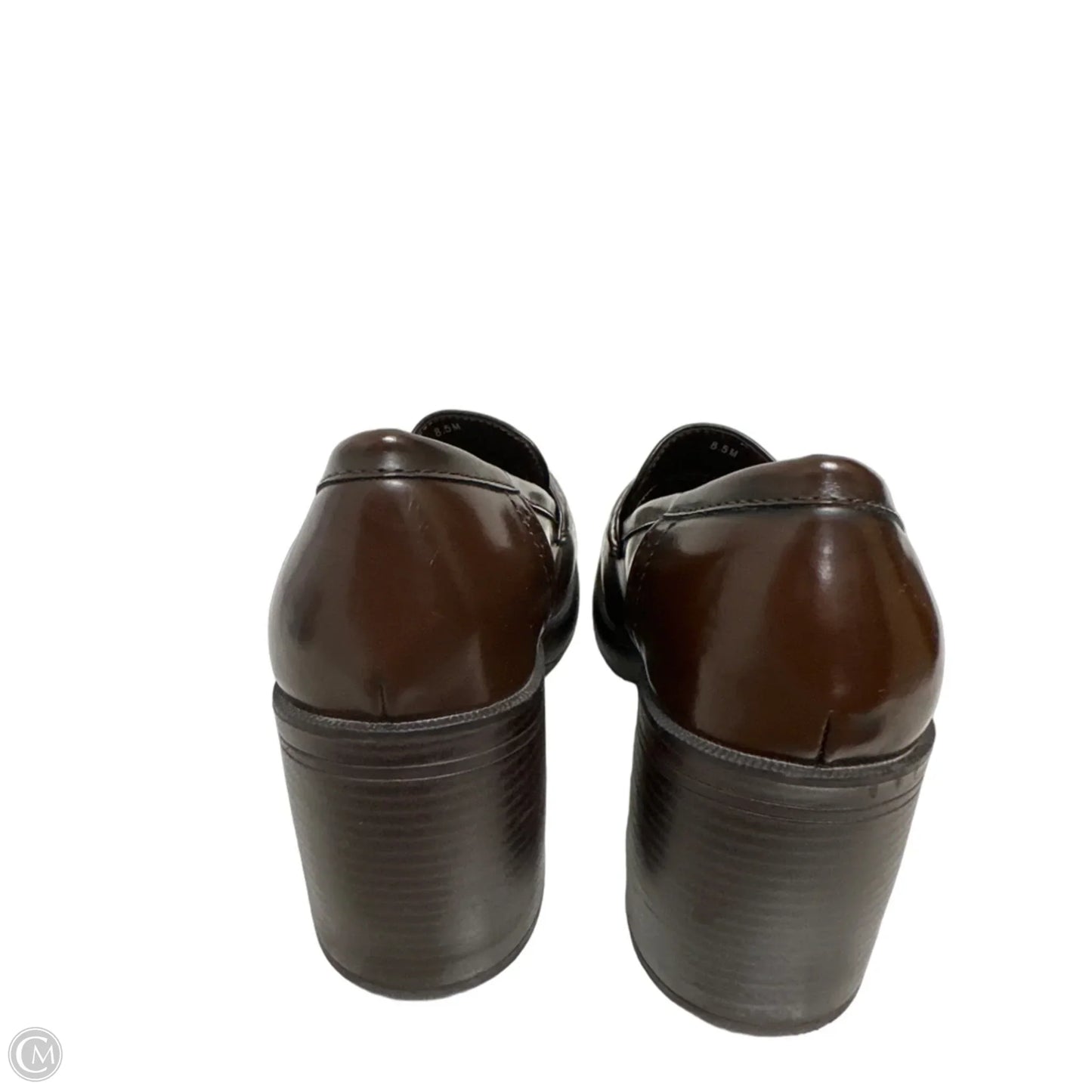 Shoes Heels Block By Clothes Mentor In Brown, Size: 8.5