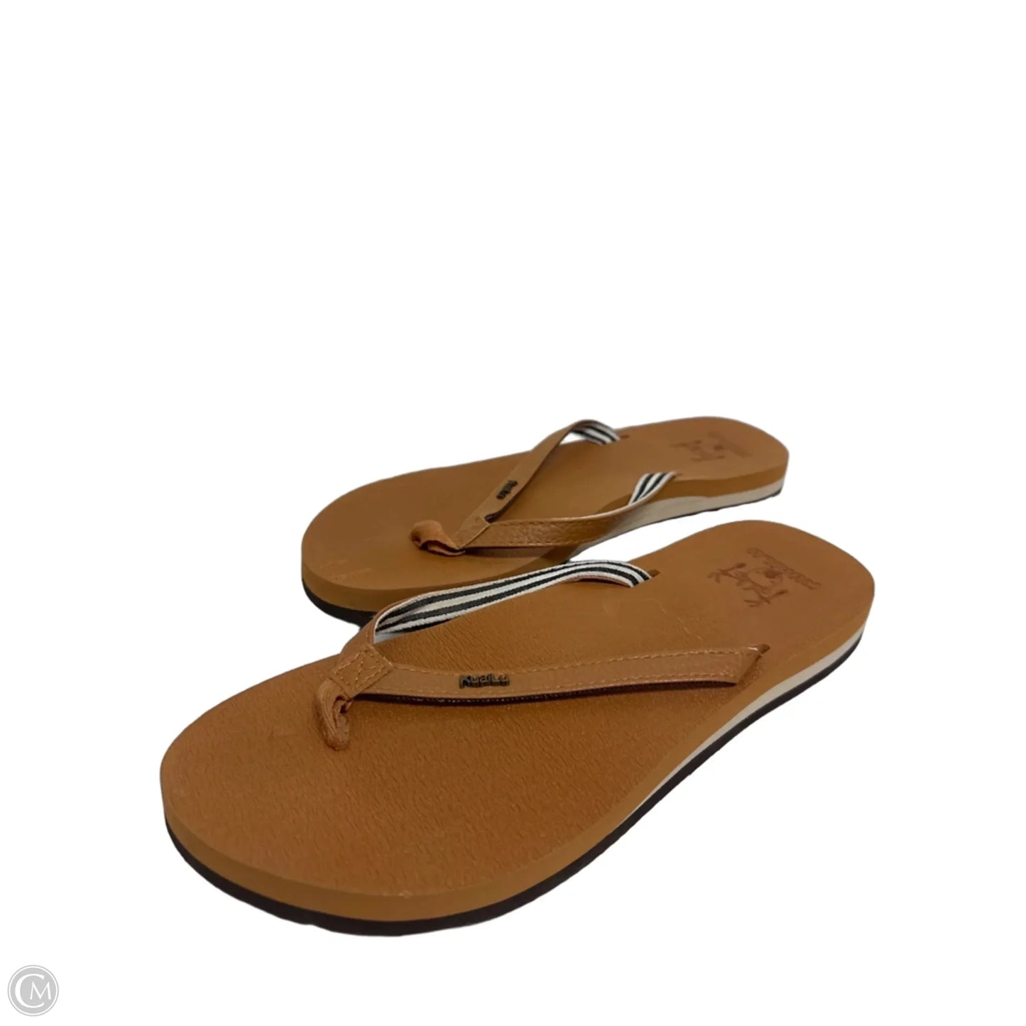 Sandals Flip Flops By Clothes Mentor In Tan, Size: 9