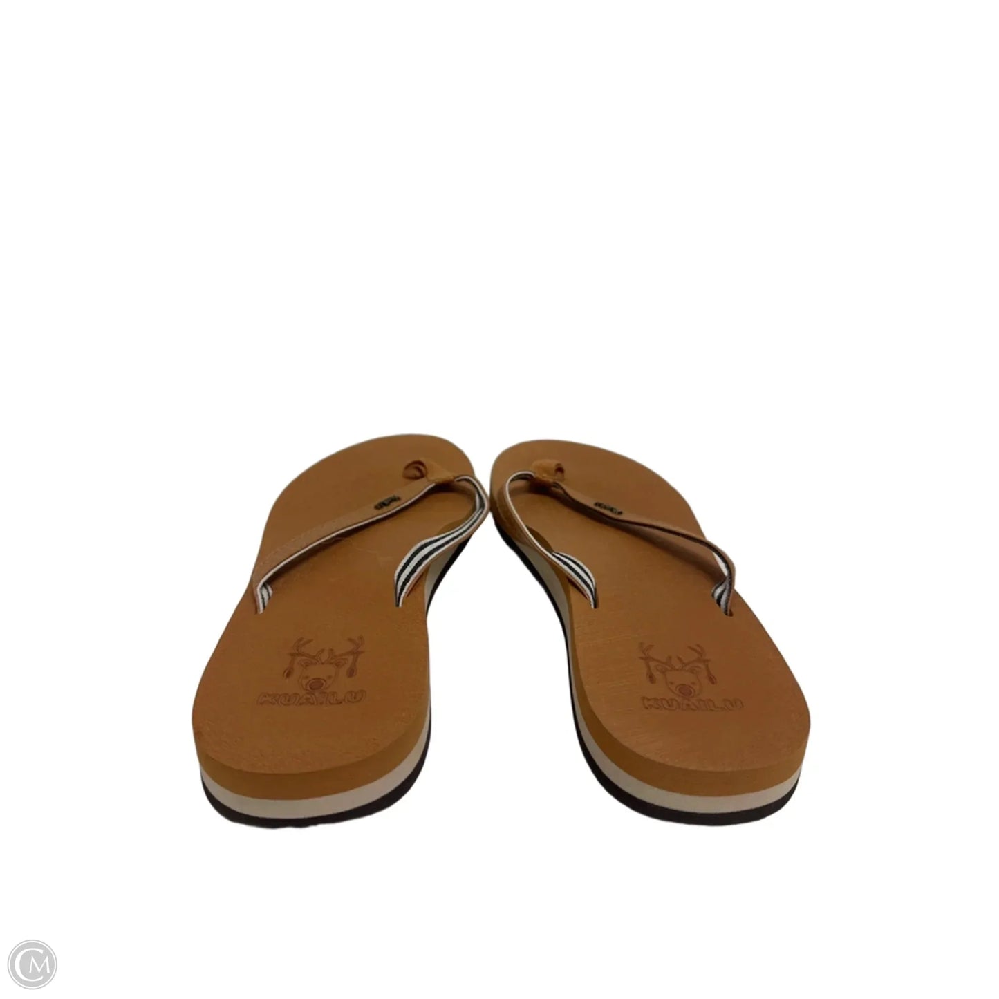 Sandals Flip Flops By Clothes Mentor In Tan, Size: 9
