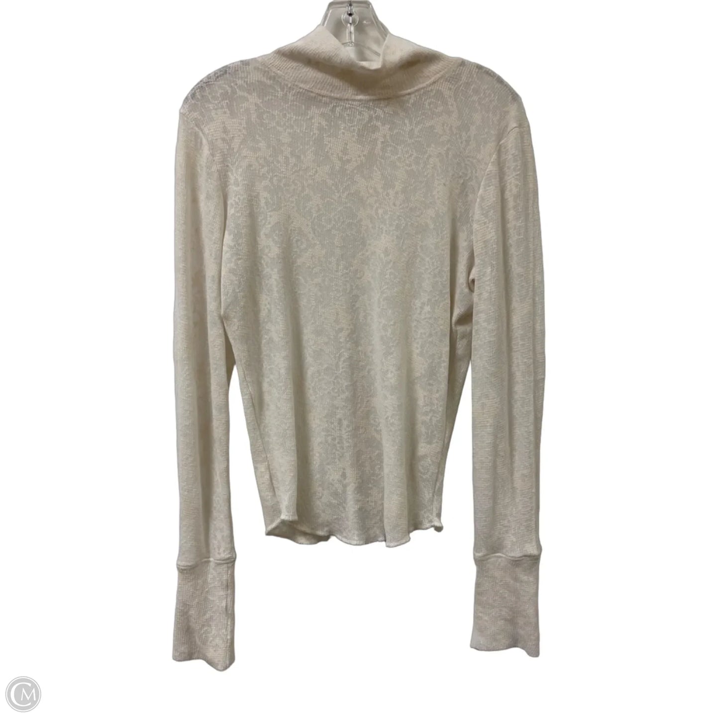 Top Long Sleeve By Free People In Cream, Size: M